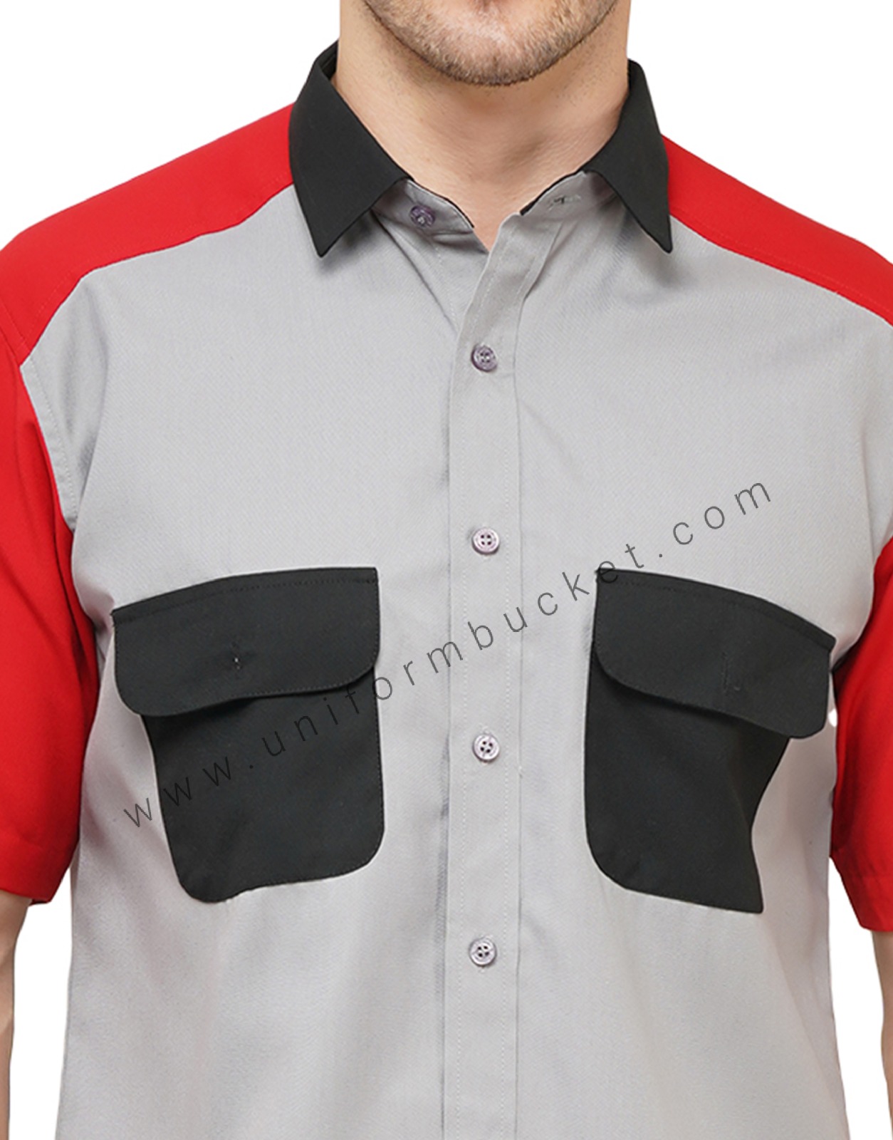 MALE DESIGNER SHIRT WITH THREE COLOR & TWO POCKET WITH FLAP thumbnail 4